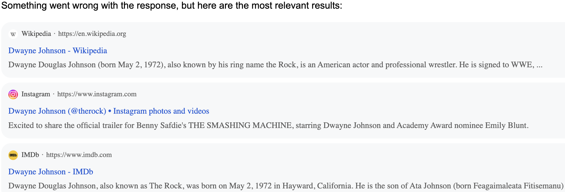 Web Results