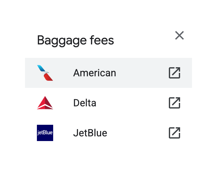 Baggage Fees