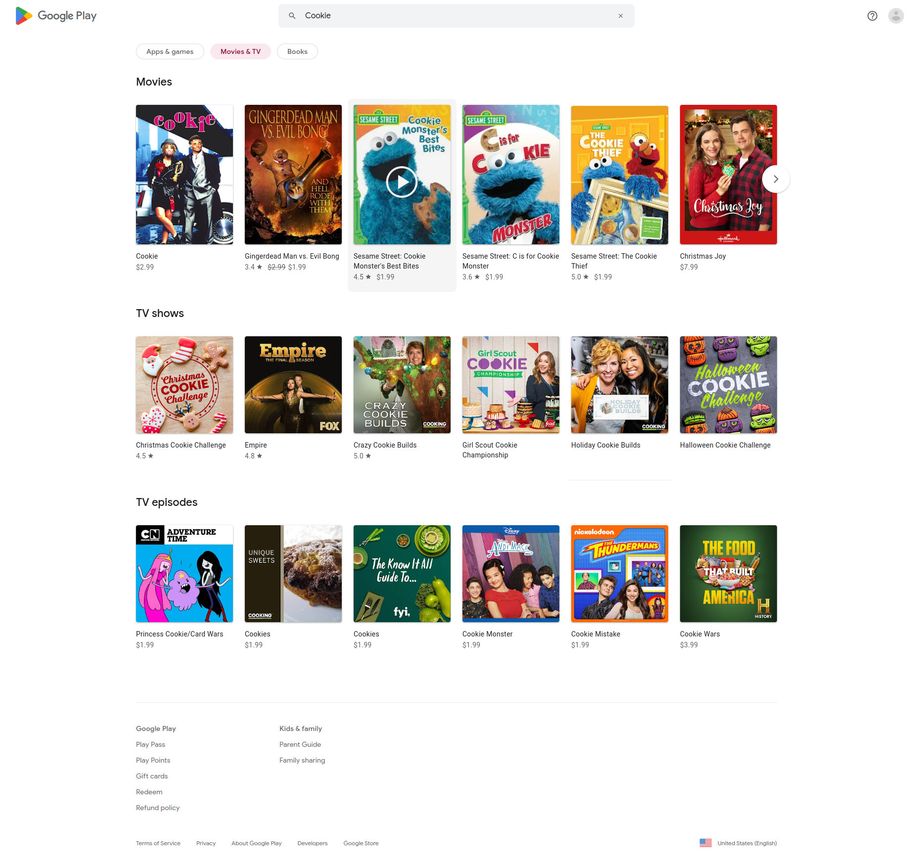 Movies Store - Search query