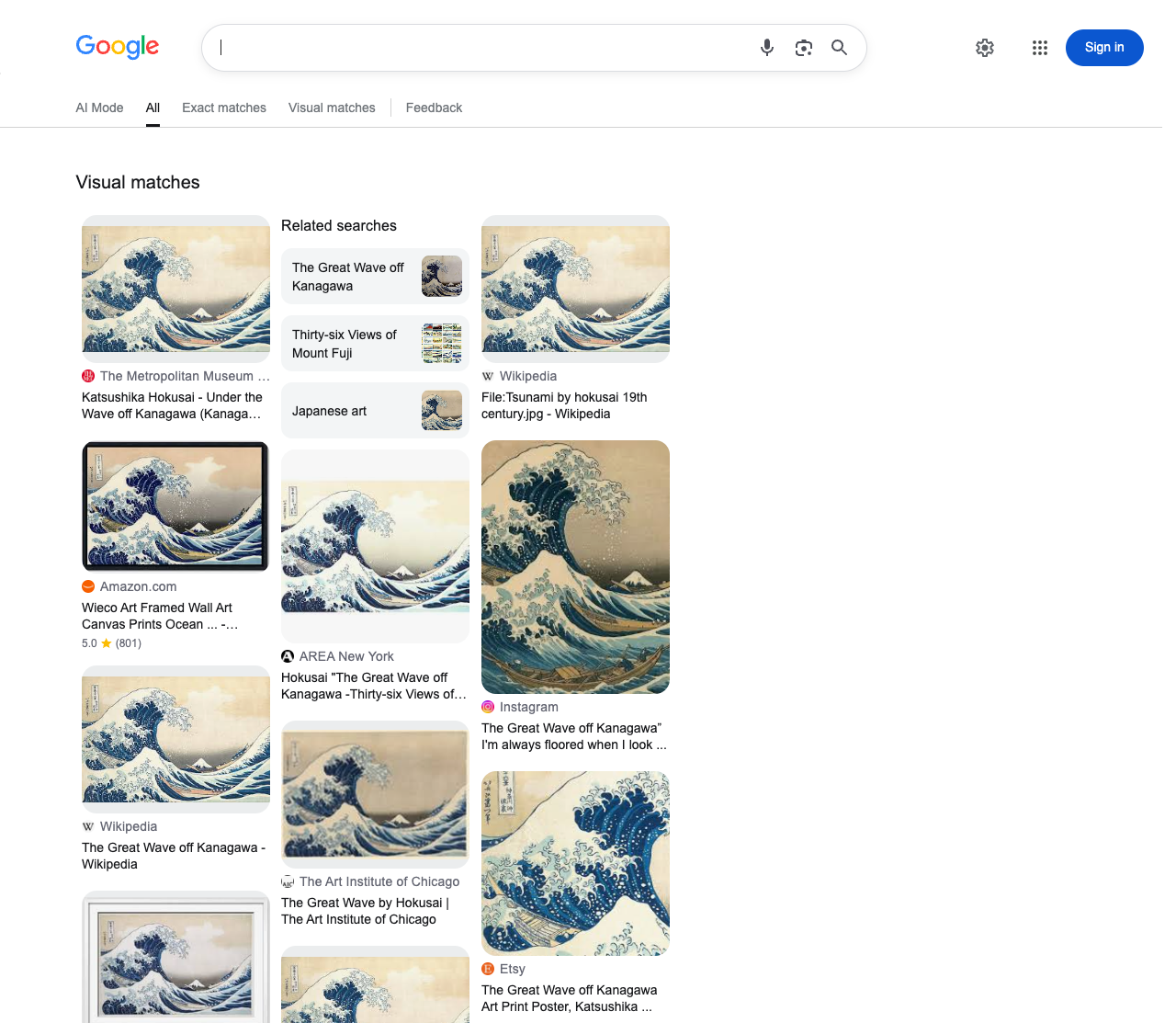 Visual Matches