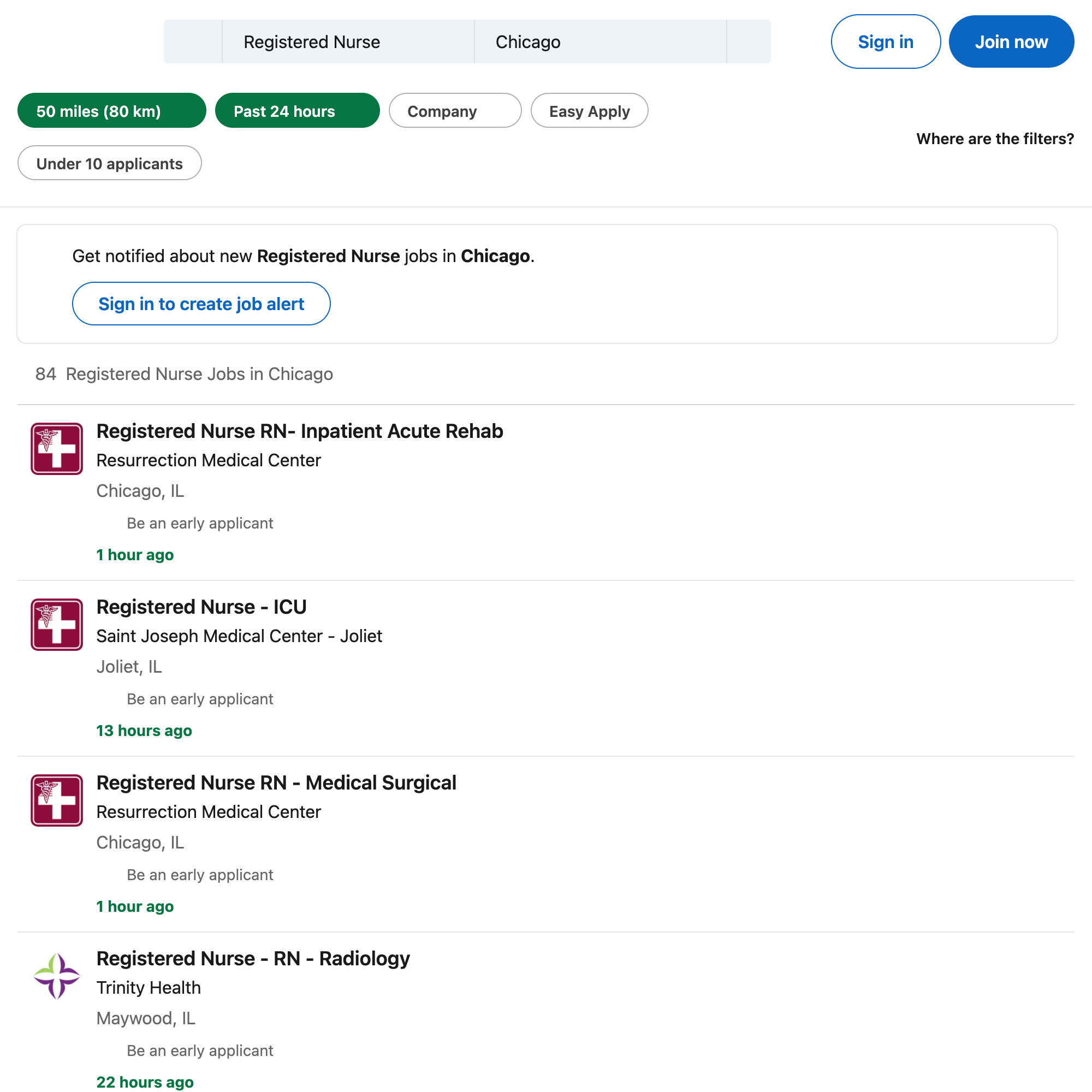 Jobs Posted in the Last Day