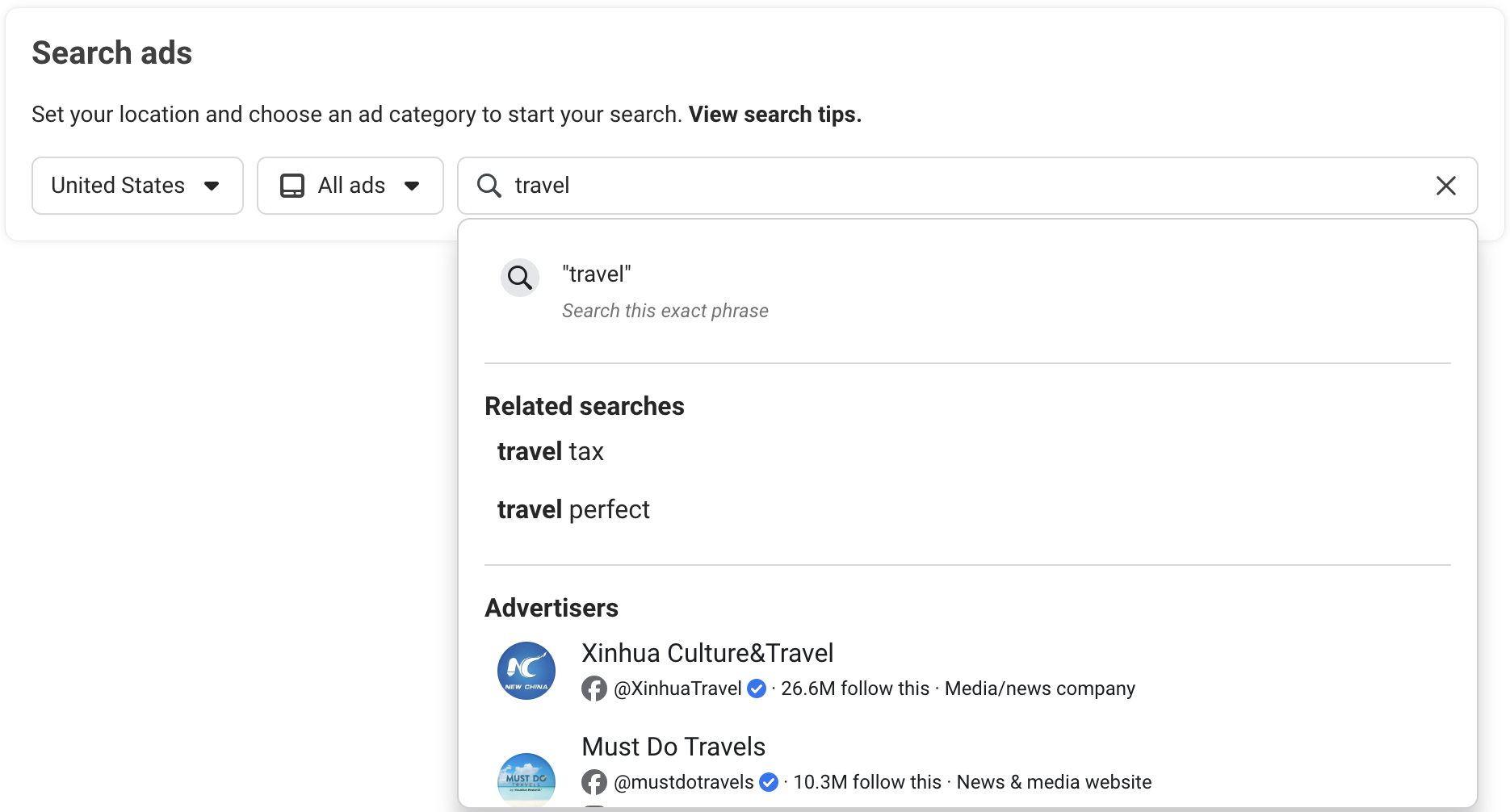 Response with <code>keywords_results</code> block