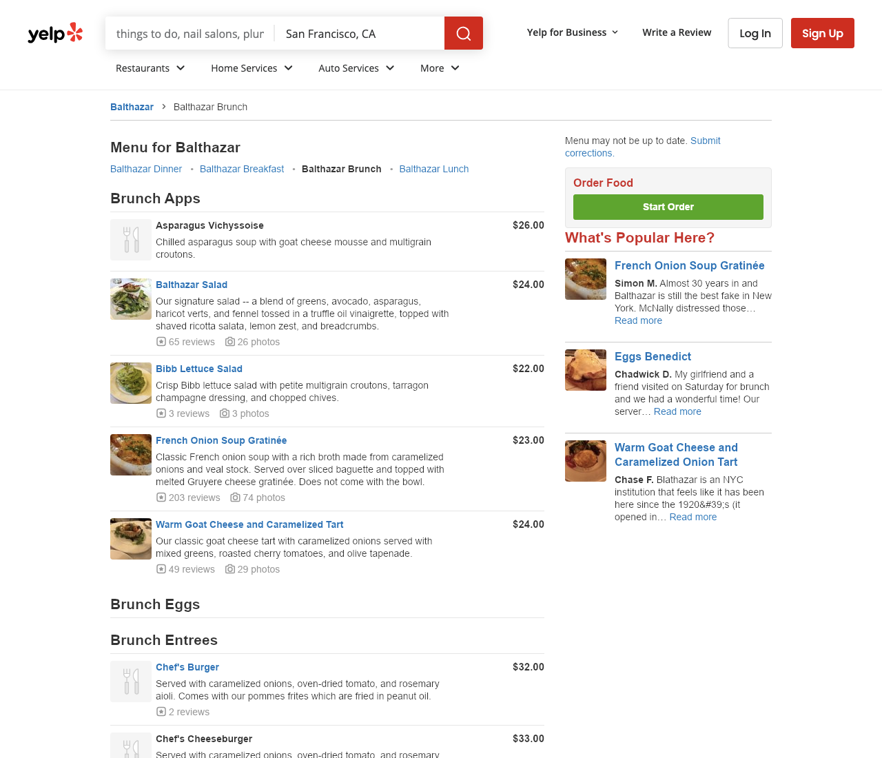 Named Menu