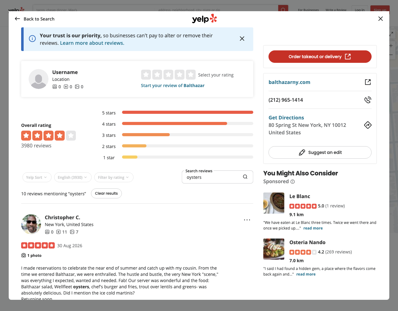 Search Within Reviews