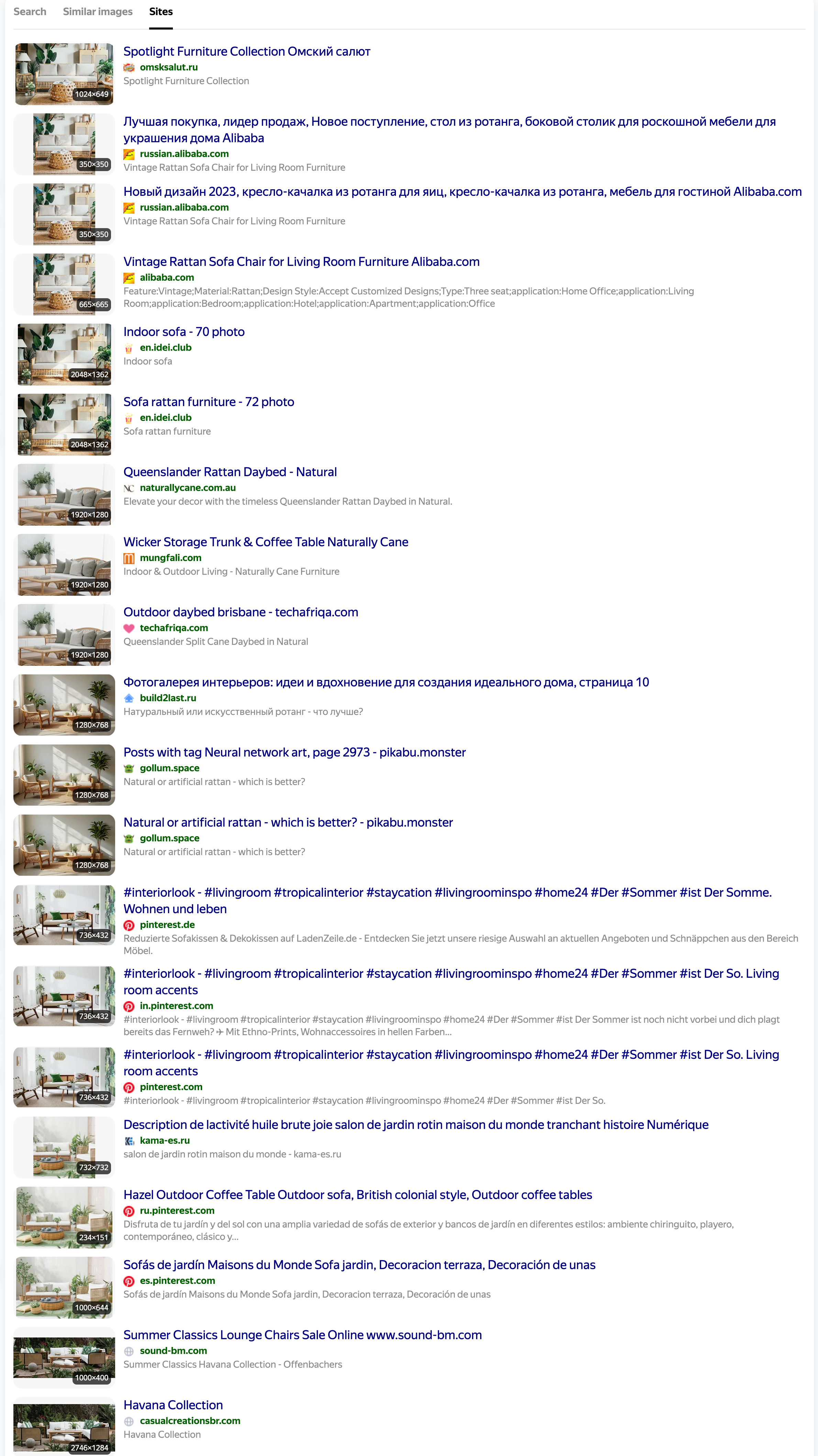 Yandex Reverse Image Results
