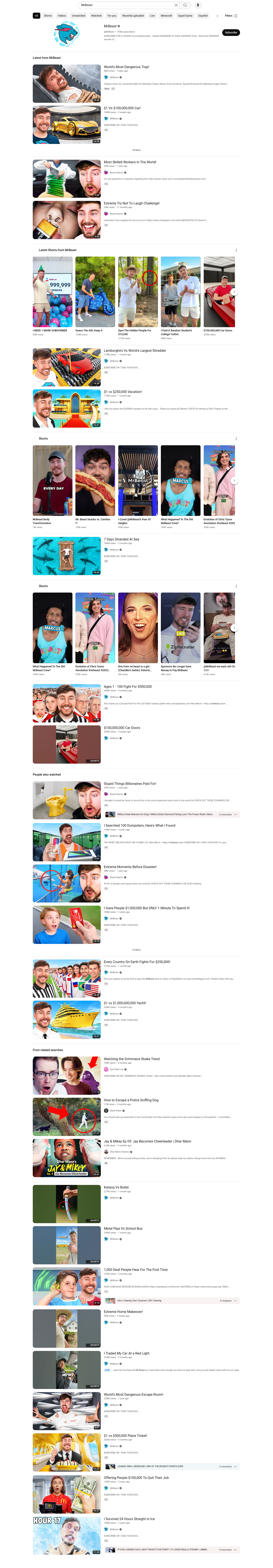Youtube Search Results