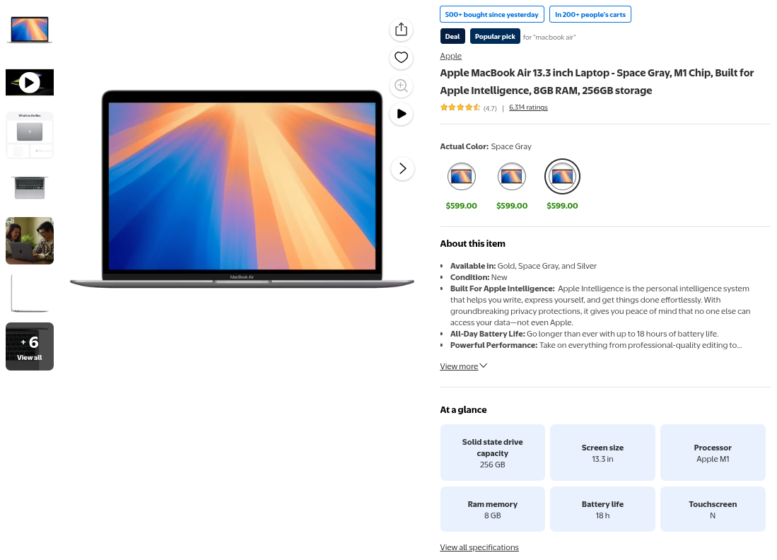 Walmart Product API